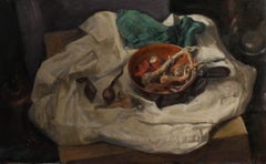 George Weissbort (1928-2013) - 20th Century Oil, A Pan of Garlic & Onions