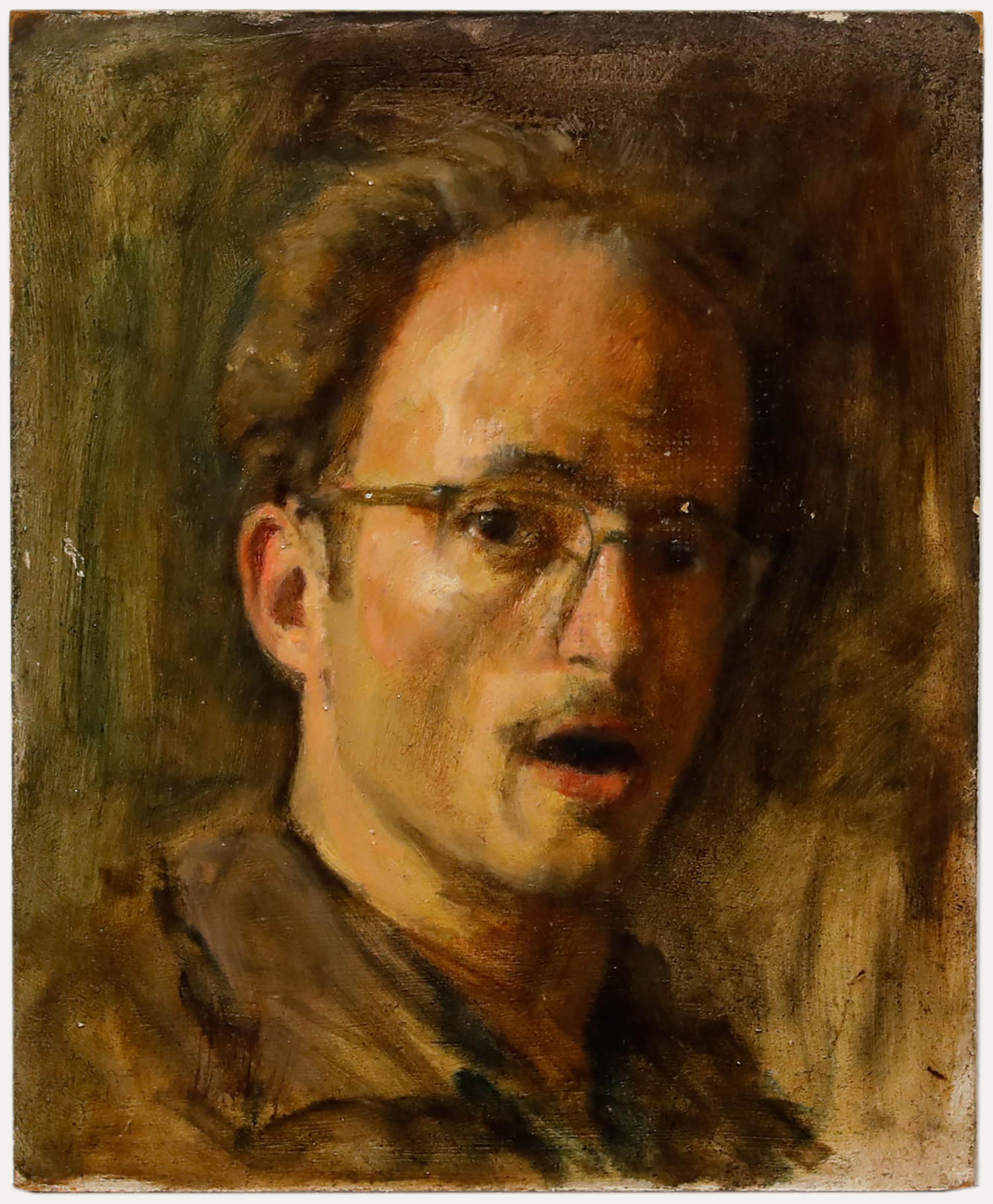 Self-Portrait dell'artista. Senza segno. (Provenienza: Studio A Sale, George Weissbort). A bordo. 
