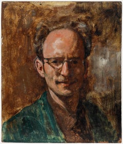 George Weissbort (1928-2013) - 20th Century Oil, A Subtle Smile