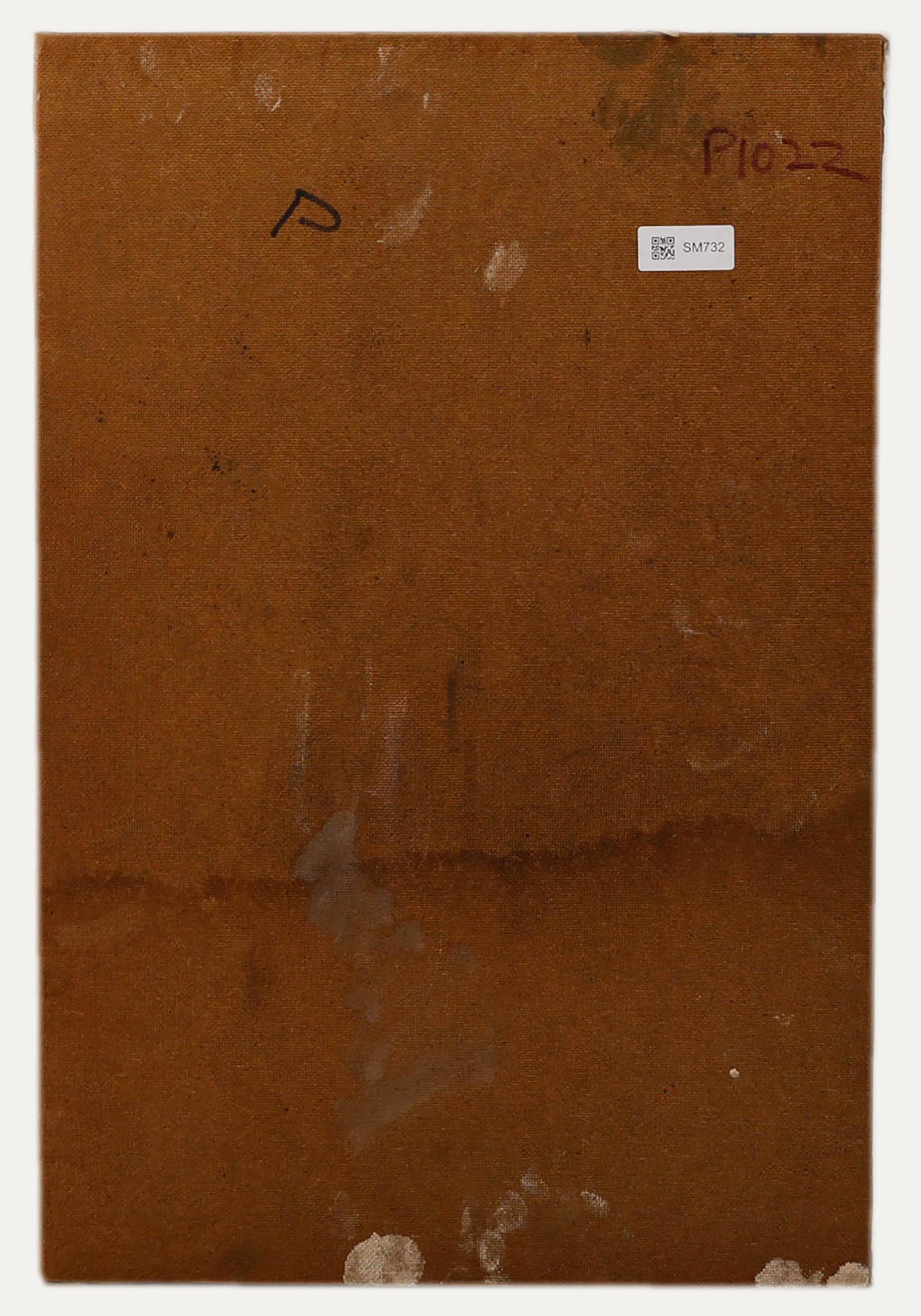 George Weissbort (1928-2013) - Huile du XXe siècle, Une expression inquiète en vente 2