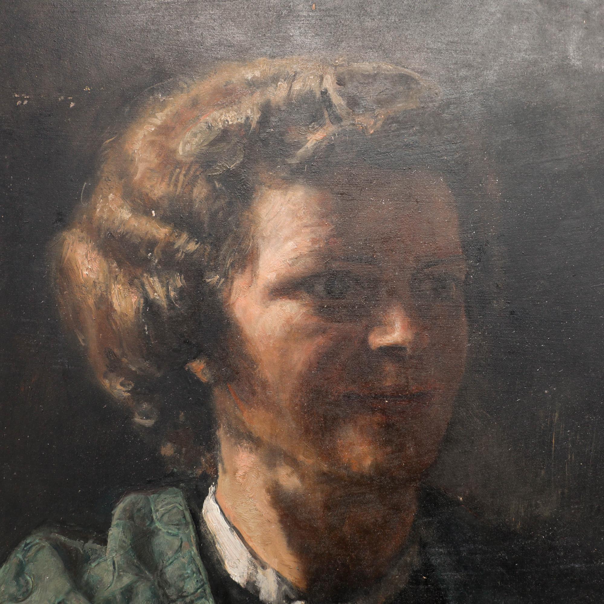 George Weissbort (1928-2013) - 20th Century Oil, An Elegant Lady For Sale 3