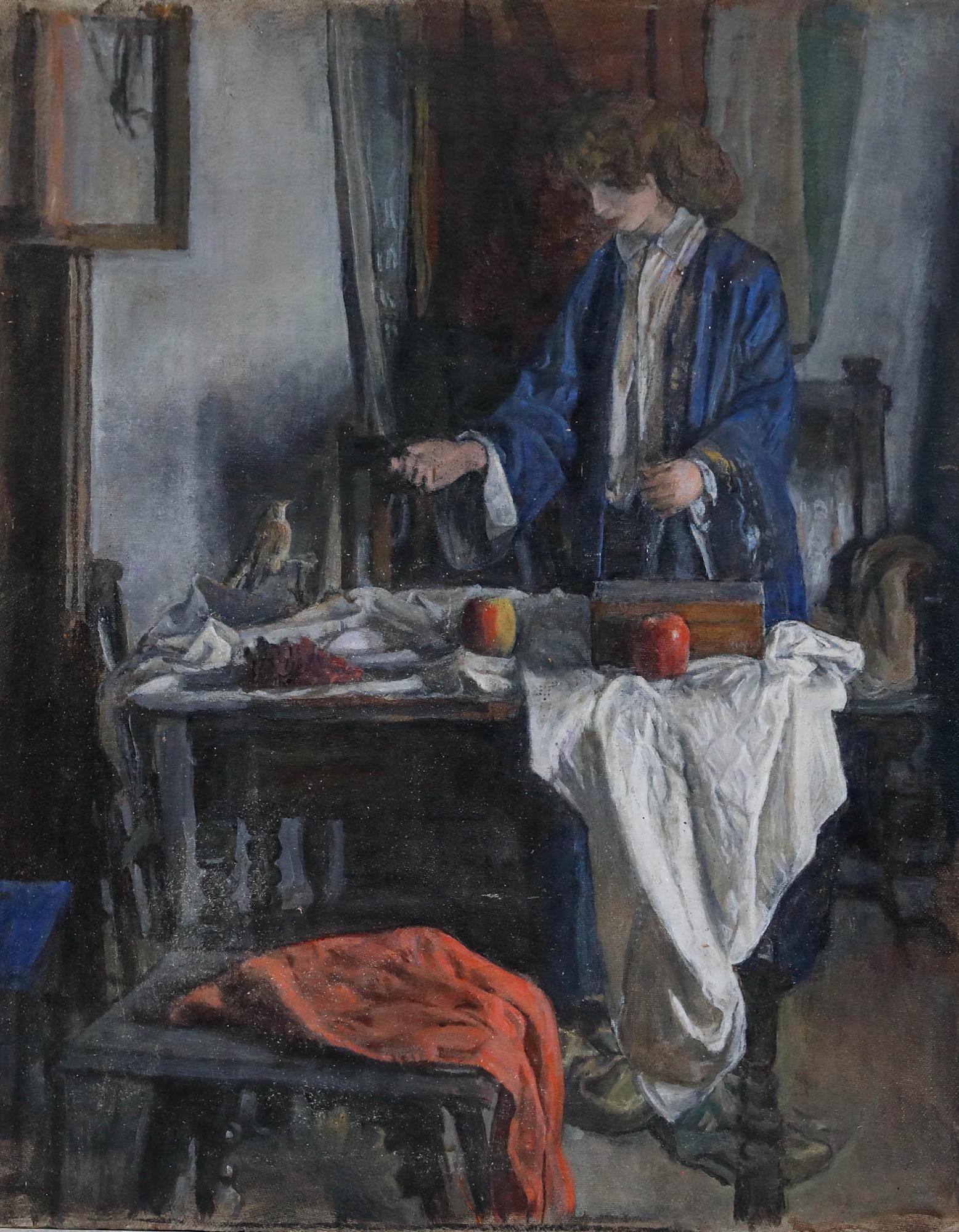 George Weissbort (1928-2013) - Huile du 20e siècle, Arranger la nature morte en vente 1