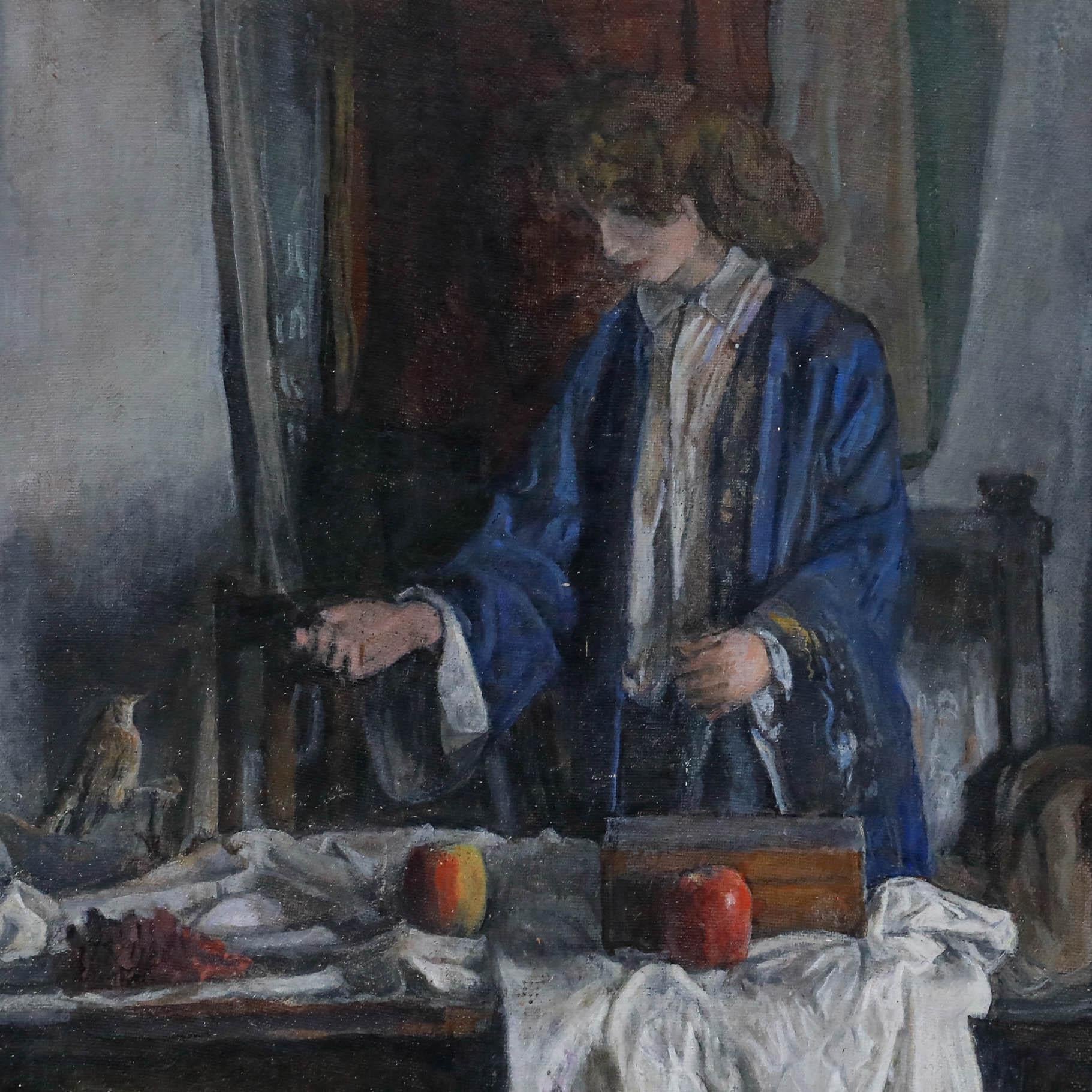 George Weissbort (1928-2013) - Huile du 20e siècle, Arranger la nature morte en vente 3