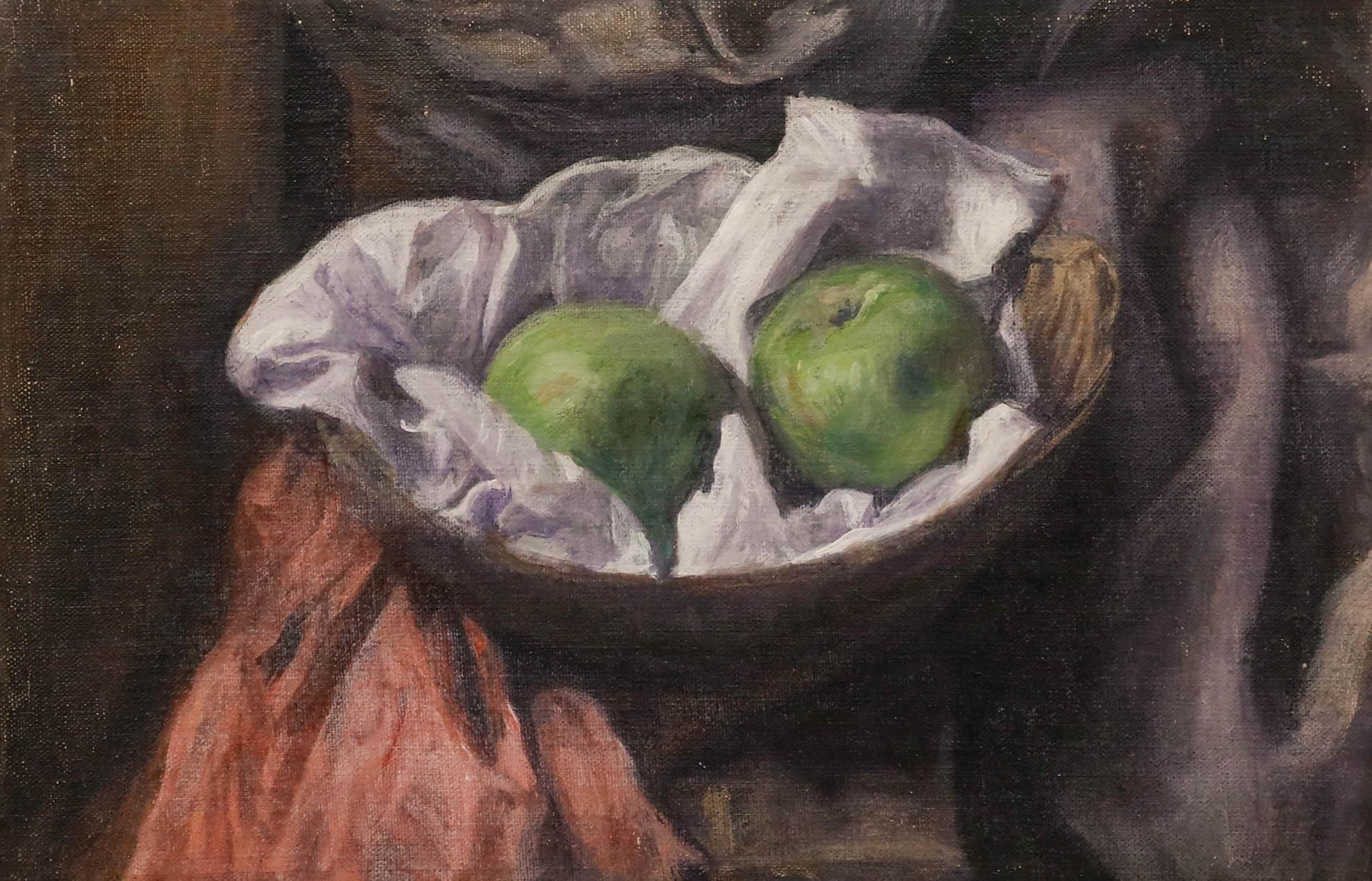 George Weissbort (1928-2013) - 20. Jahrhundert Öl, Bramley-Äpfel im Angebot 1