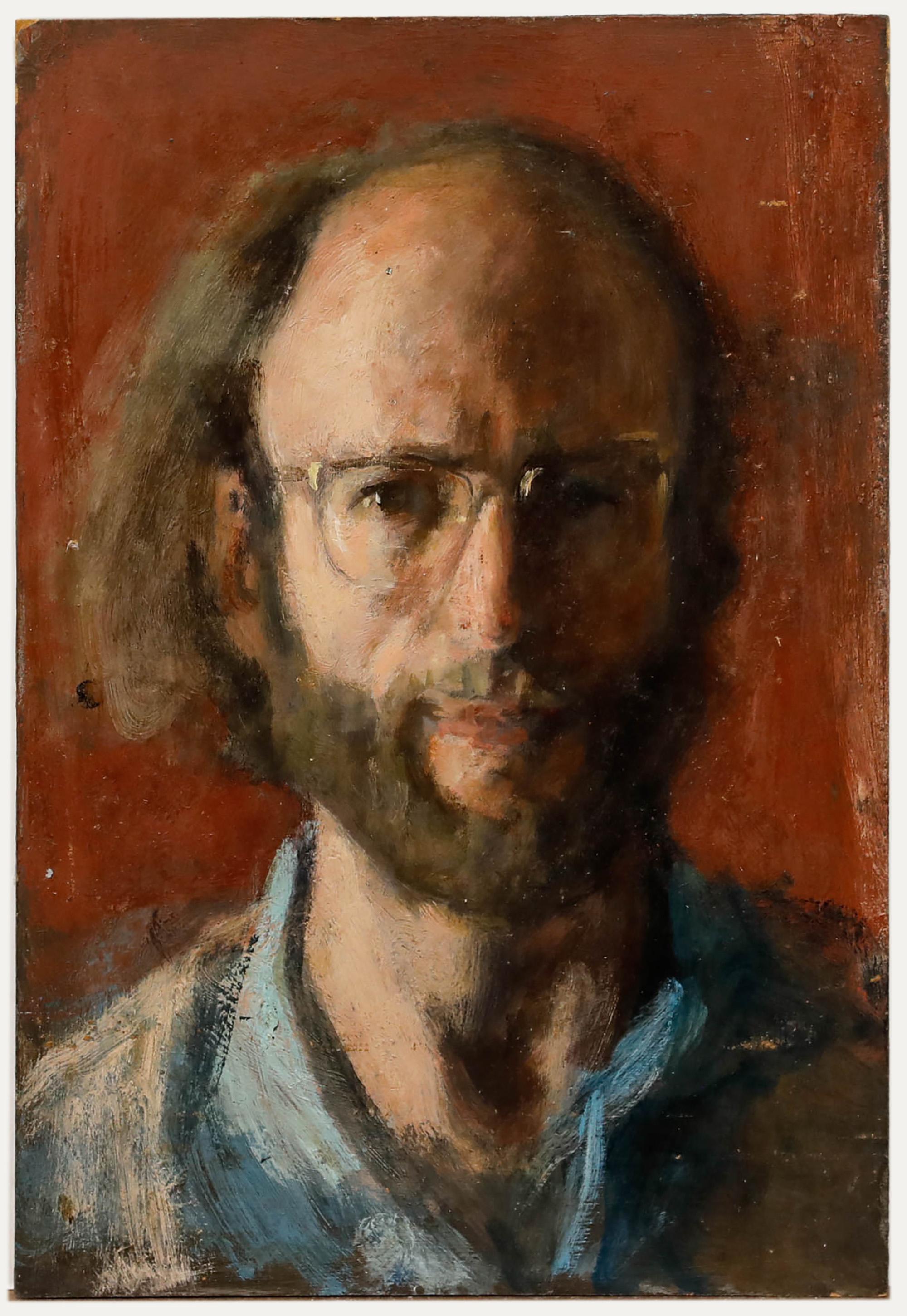 Artist Self-Portrait. Unsigned. (Provenance: Studio Sale, George Weissbort). On board. 