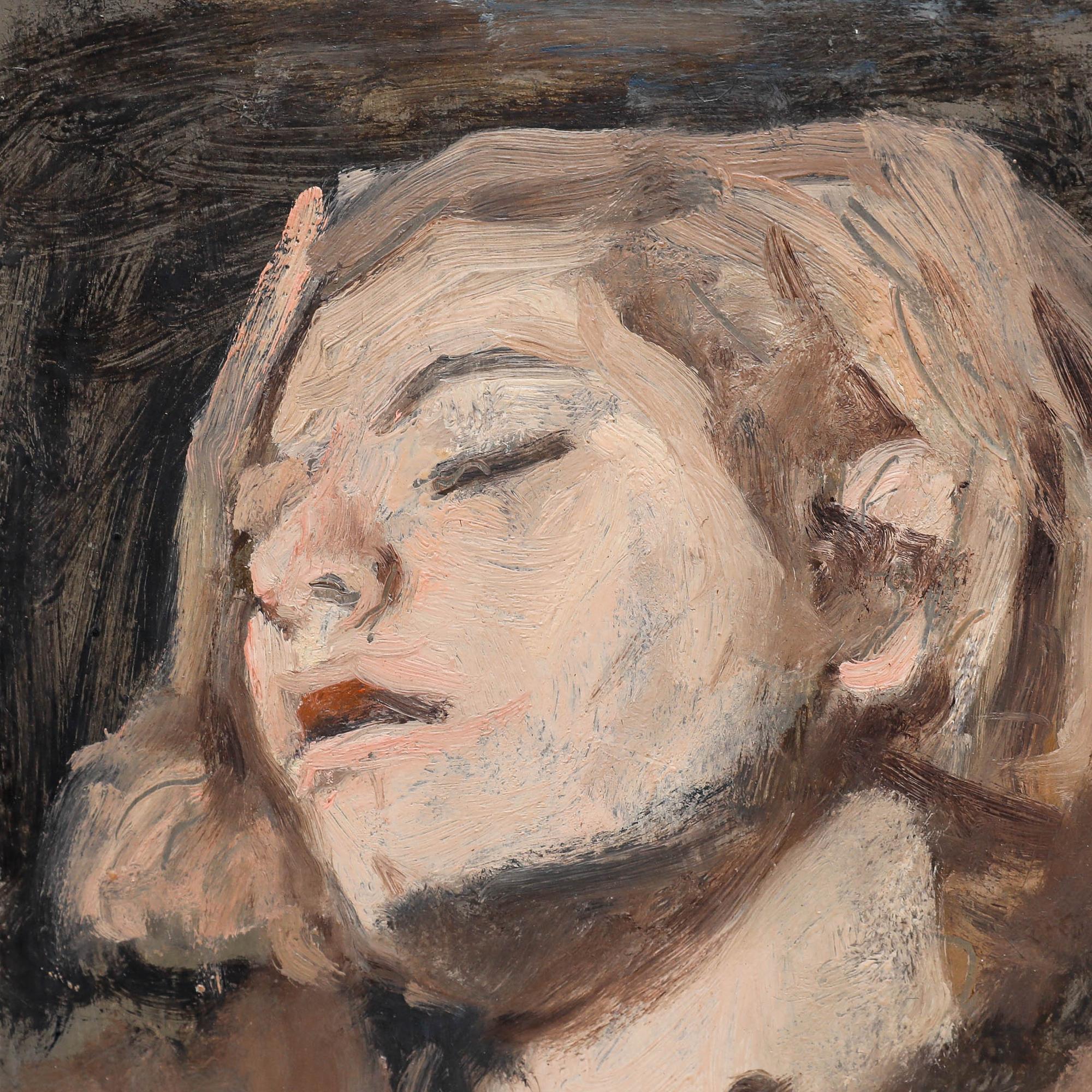 George Weissbort (1928-2013) - 20th Century Oil, Forty Winks For Sale 3