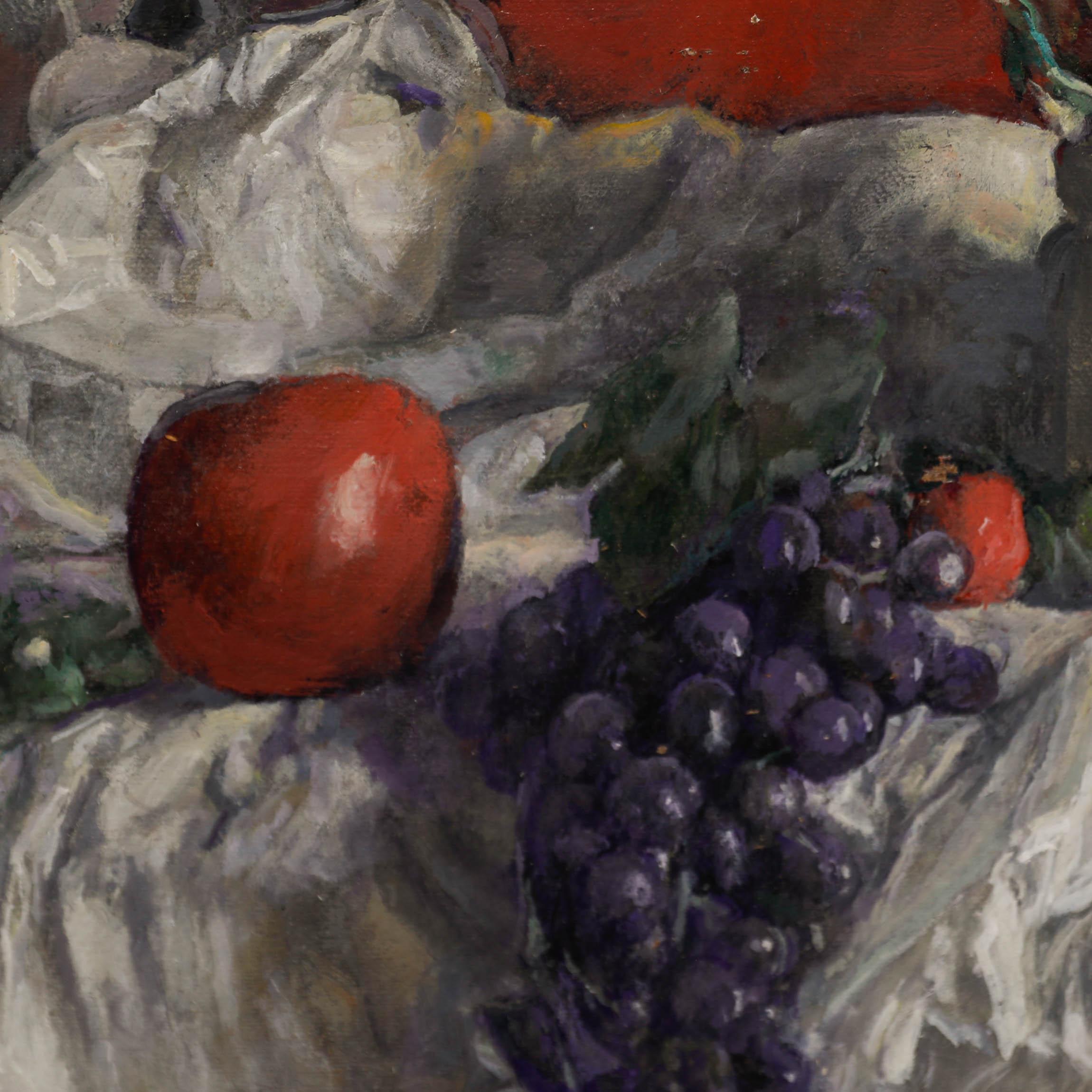 George Weissbort (1928-2013) - Óleo del siglo XX, Fruta sobre tela 3