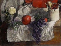 George Weissbort (1928-2013) - Óleo del siglo XX, Fruta sobre tela