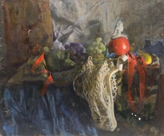 Vintage George Weissbort (1928-2013) - 20th Century Oil, Fruit on Netting