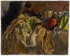 George Weissbort (1928-2013) - 20th Century Oil, Fruit & Silver Teapot