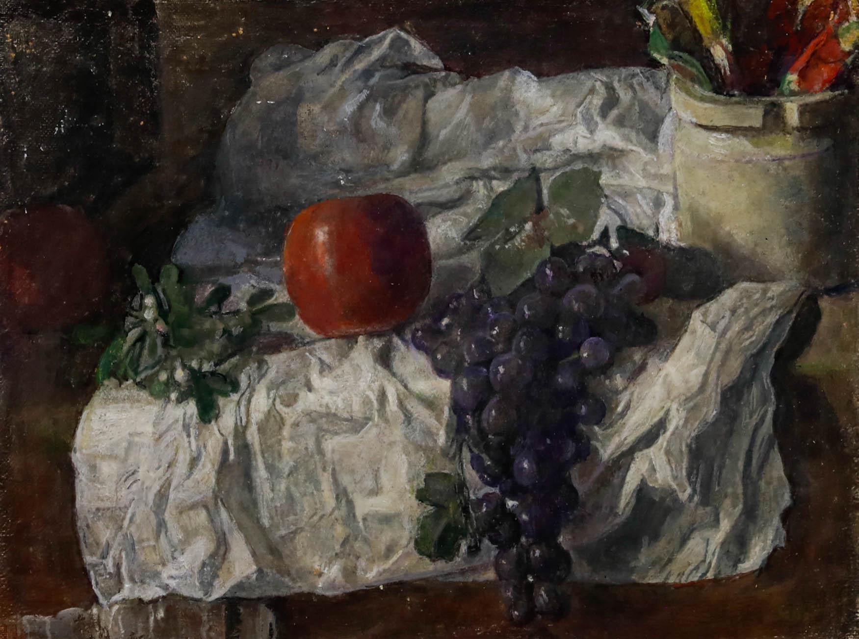 George Weissbort (1928-2013) - Óleo del siglo XX, Frutas y follaje en venta 1