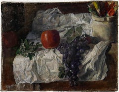 George Weissbort (1928-2013) - 20. Jahrhundert Öl, Früchte und Laub