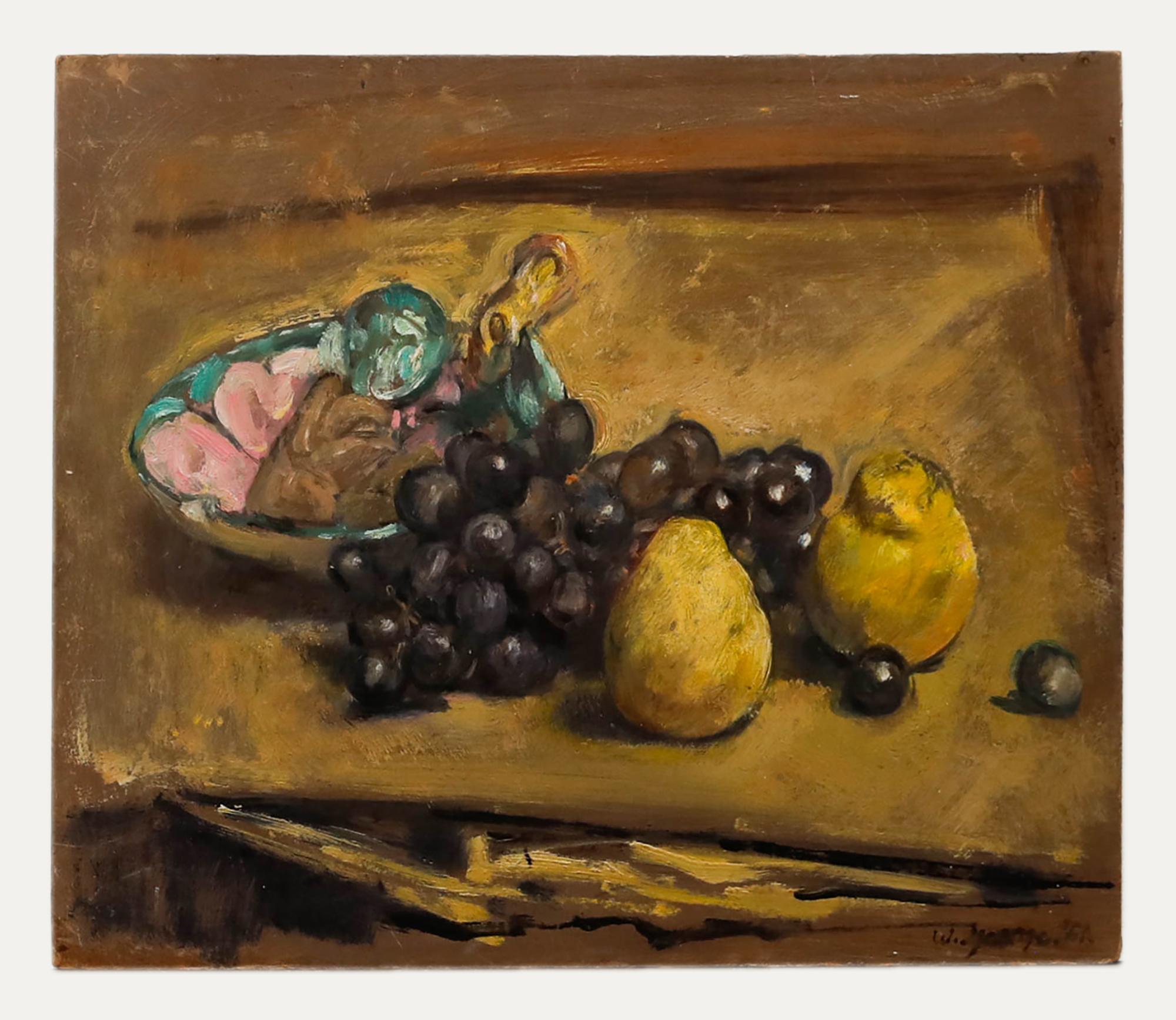 George Weissbort (1928-2013) - Óleo del siglo XX, Uvas y peras de oro en venta 1
