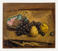 George Weissbort (1928-2013) - 20th Century Oil, Grapes & Golden Pears