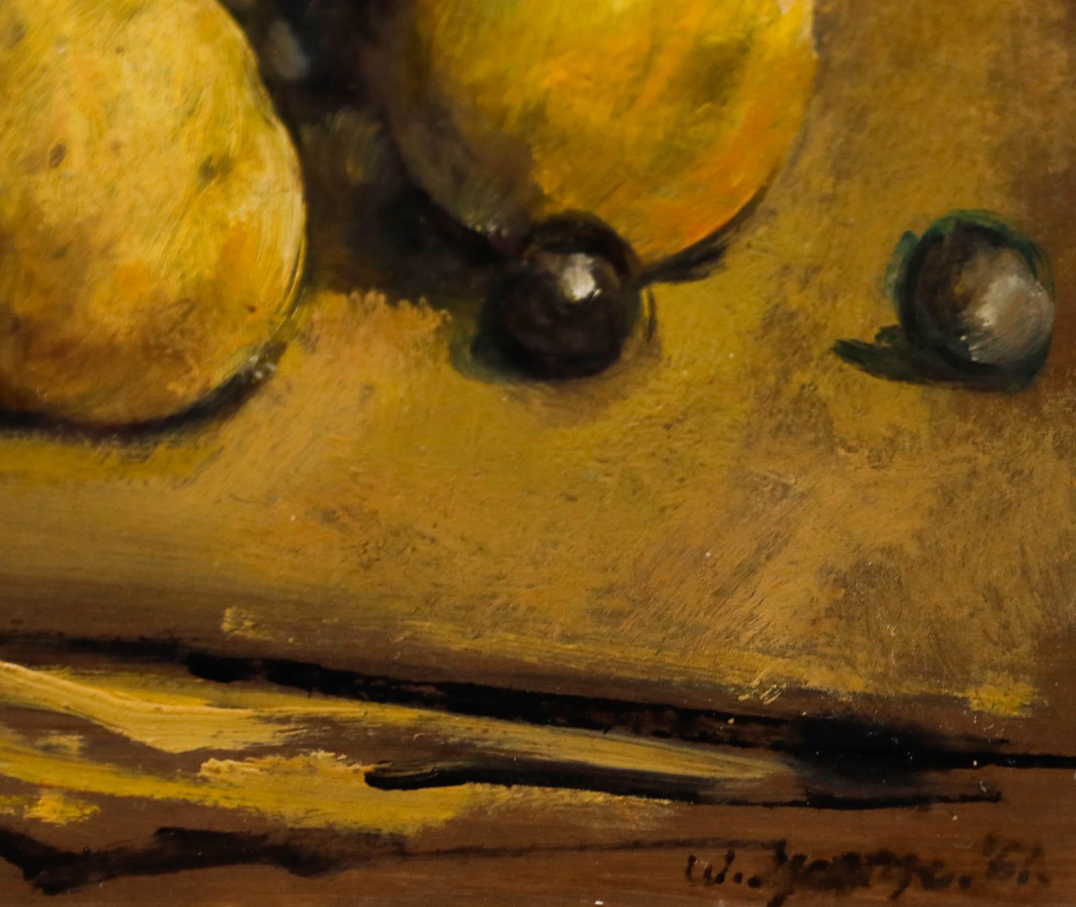 George Weissbort (1928-2013) - Óleo del siglo XX, Uvas y peras de oro en venta 4
