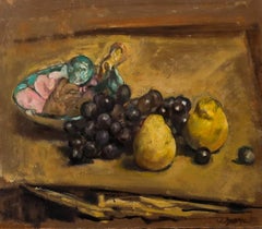 George Weissbort (1928-2013) - Óleo del siglo XX, Uvas y peras de oro