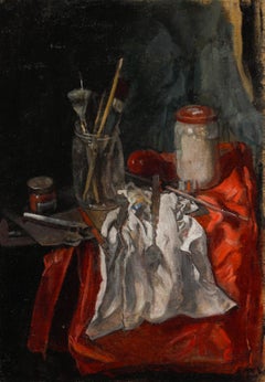 George Weissbort (1928-2013) - Olio del 20° secolo, Nello studio dell'artista