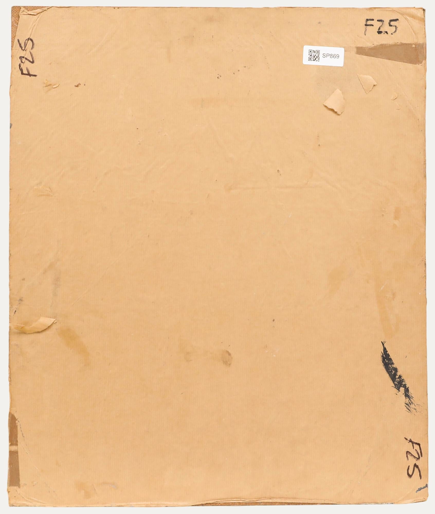 George Weissbort (1928-2013) - Huile du 20e siècle, Dame dans un intérieur meublé en vente 2