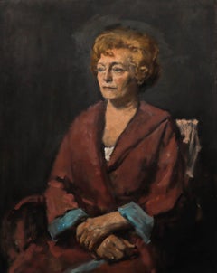 George Weissbort (1928-2013) - 20th Century Oil, Lady in a Pink Coat
