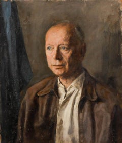 George Weissbort (1928-2013) - 20th Century Oil, Man in a Leather Jacket