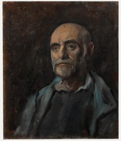 George Weissbort (1928-2013) - 20th Century Oil, Man In Blue