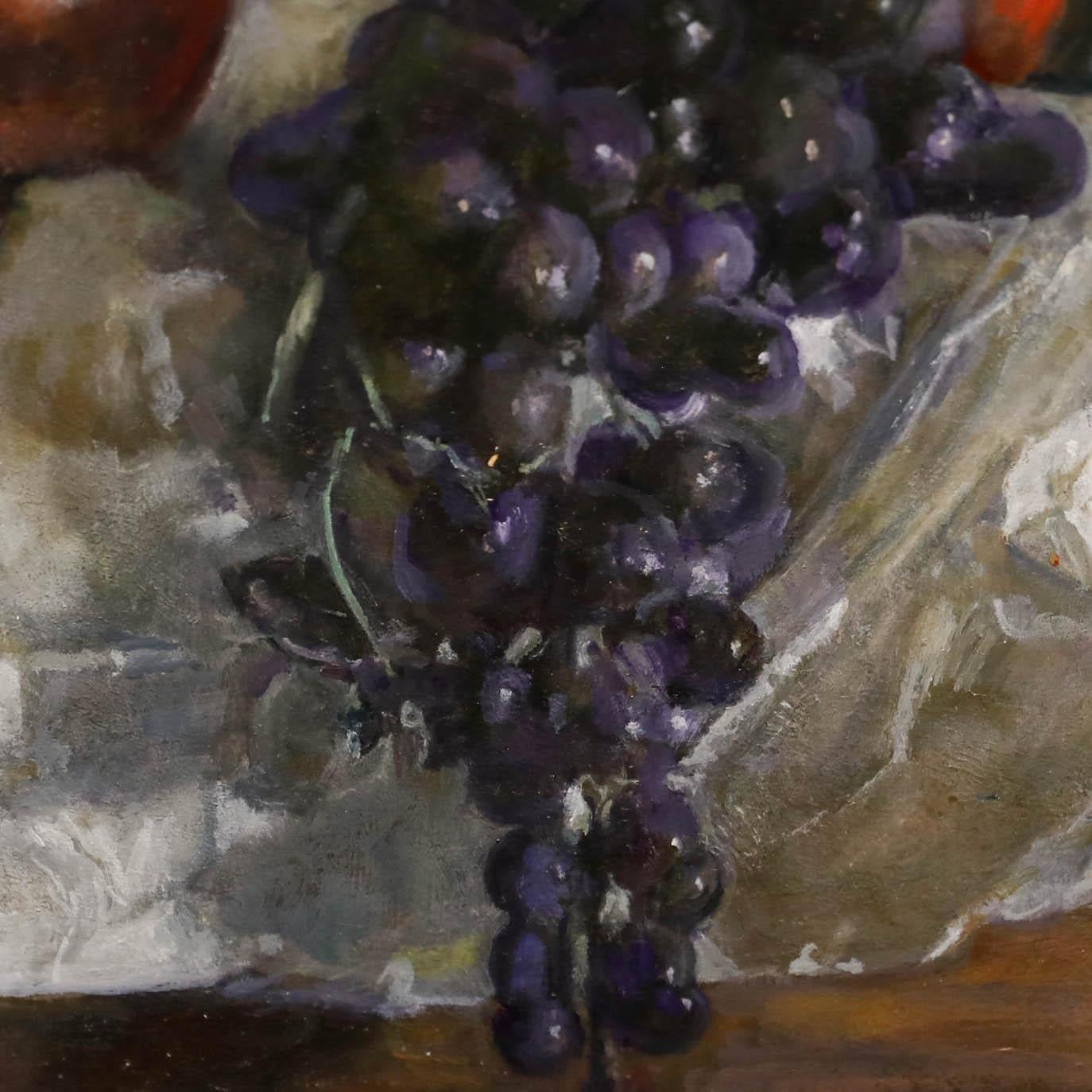 George Weissbort (1928-2013) - Óleo del siglo XX, Muérdago y frutas en venta 3