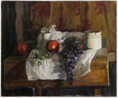 George Weissbort (1928-2013) - Óleo del siglo XX, Muérdago y frutas