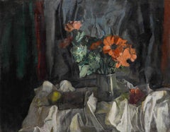 George Weissbort (1928-2013) - 20th Century Oil, Poppies in a Tankard