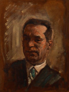 George Weissbort (1928-2013) - 20th Century Oil, Portrait of a Man in a Suit