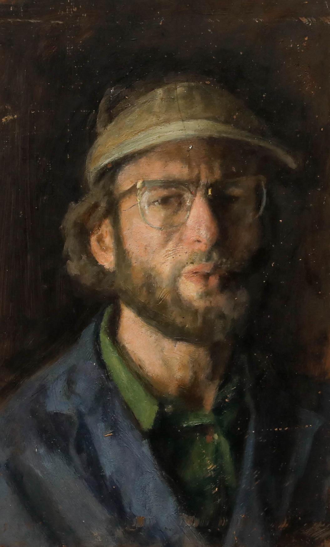 George Weissbort (1928-2013) - Olio del XX secolo, Labbra imbronciate in vendita 1