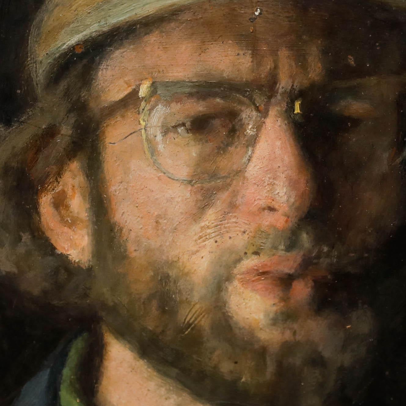 George Weissbort (1928-2013) - Olio del XX secolo, Labbra imbronciate in vendita 3