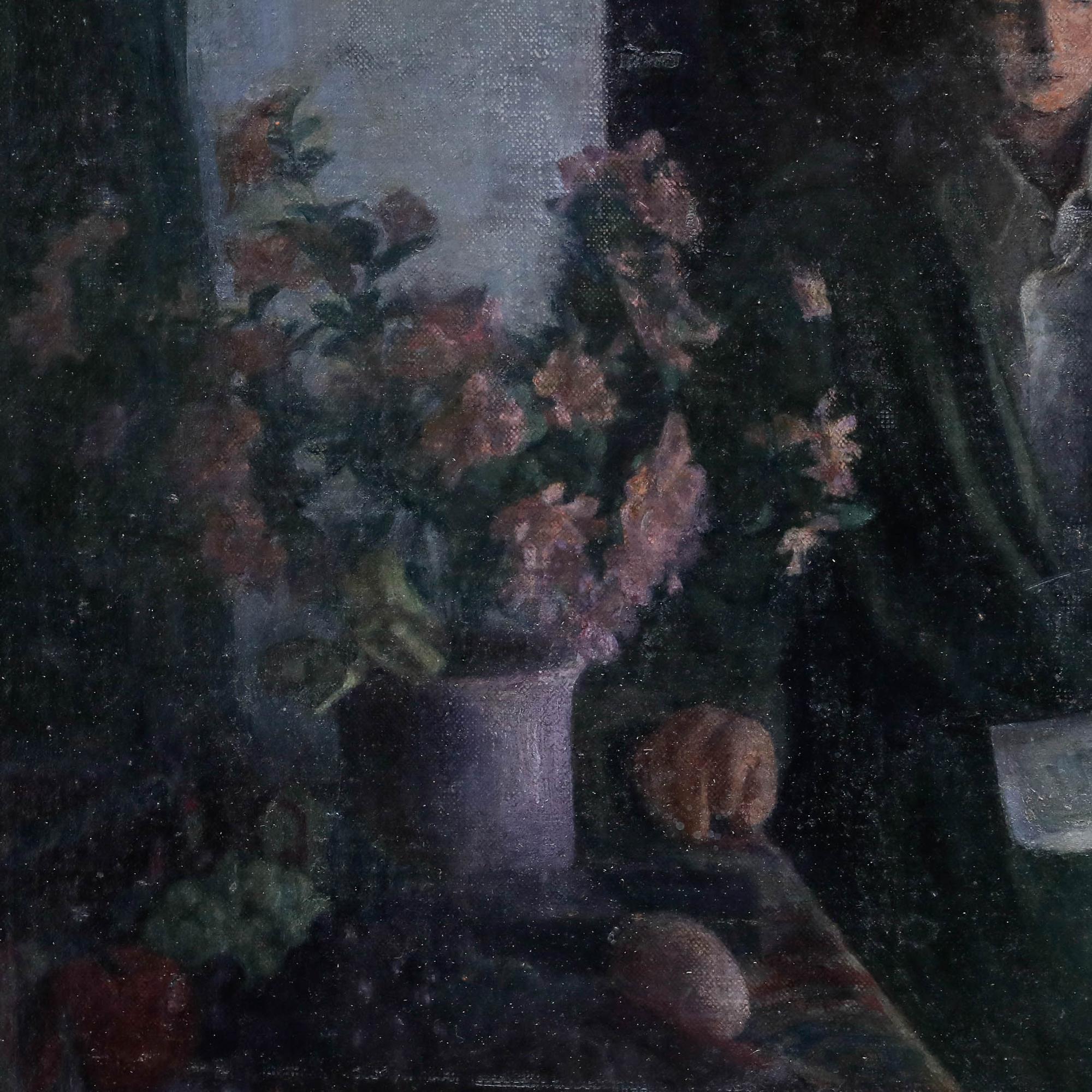 George Weissbort (1928-2013) - 20th Century Oil, Quiet Reflection For Sale 4