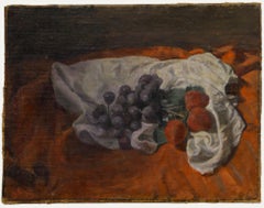 George Weissbort (1928-2013) - 20th Century Oil, Red Radishes and Purple Grapes