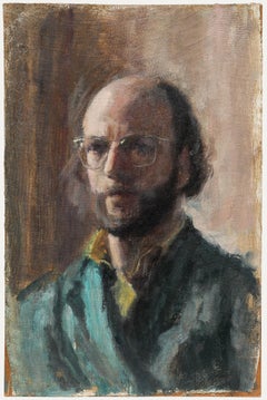 George Weissbort (1928-2013) - 20th Century Oil, Self Portrait in Green