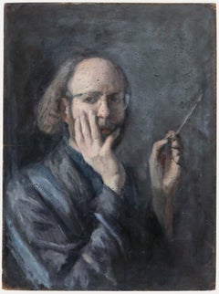 George Weissbort (1928-2013) - 20th Century Oil, Self Portrait with Paintbrush