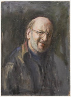 George Weissbort (1928-2013) - Huile du XXe siècle, Homme souriant