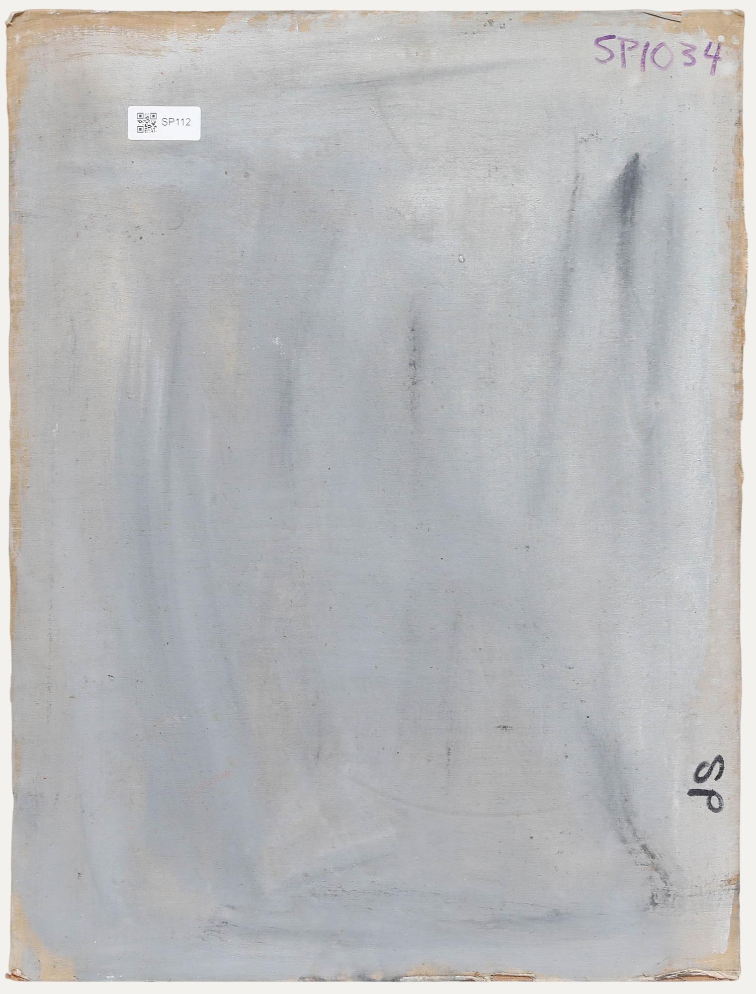 George Weissbort (1928-2013) - 20th Century Oil, Smiling Self Portrait For Sale 2