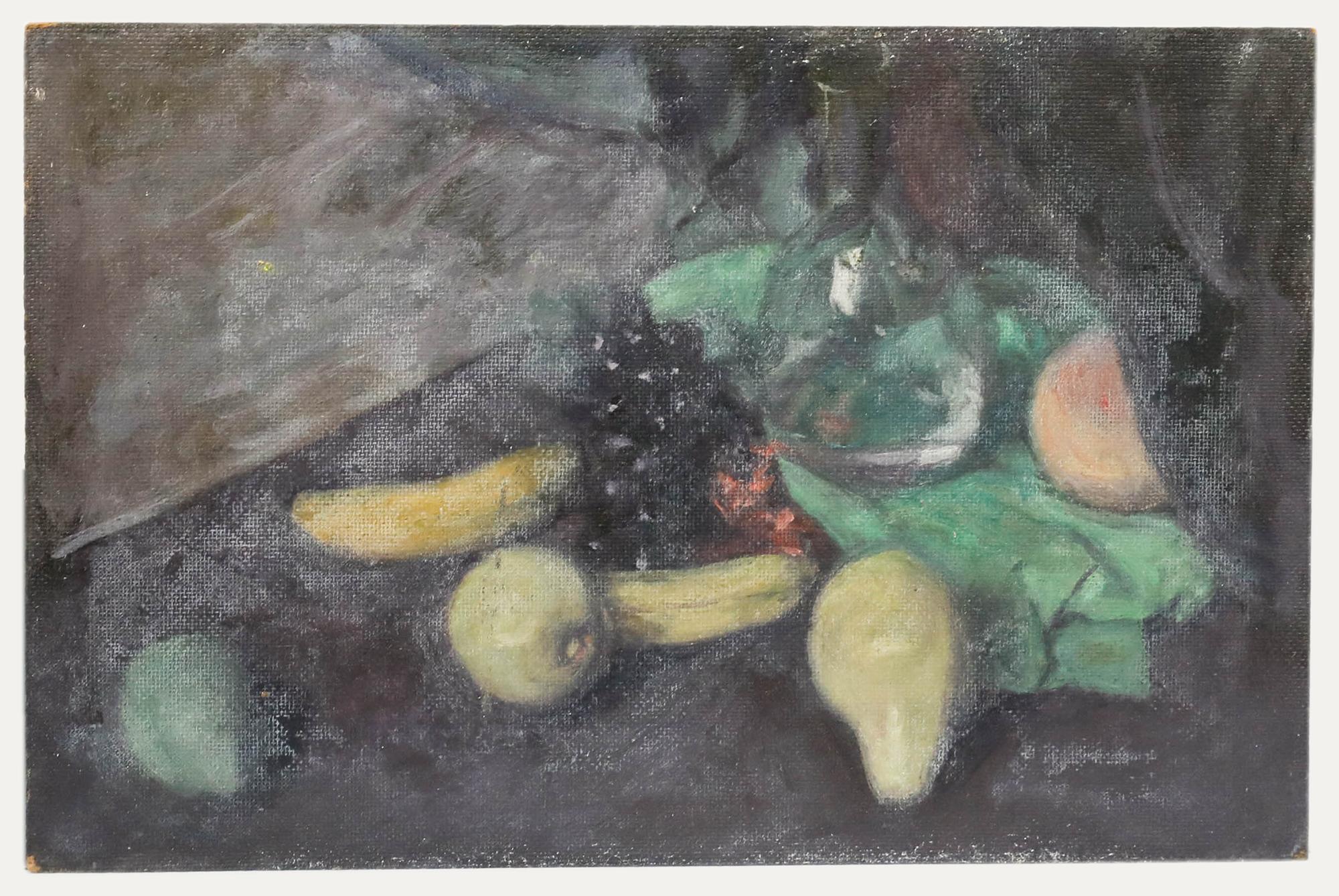 George Weissbort (1928-2013) - Olio del XX secolo, Natura morta di frutta in vendita 1