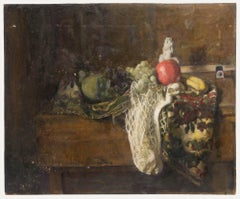 George Weissbort (1928-2013) - 20th Century Oil, Still Life of Fruit in Fabric