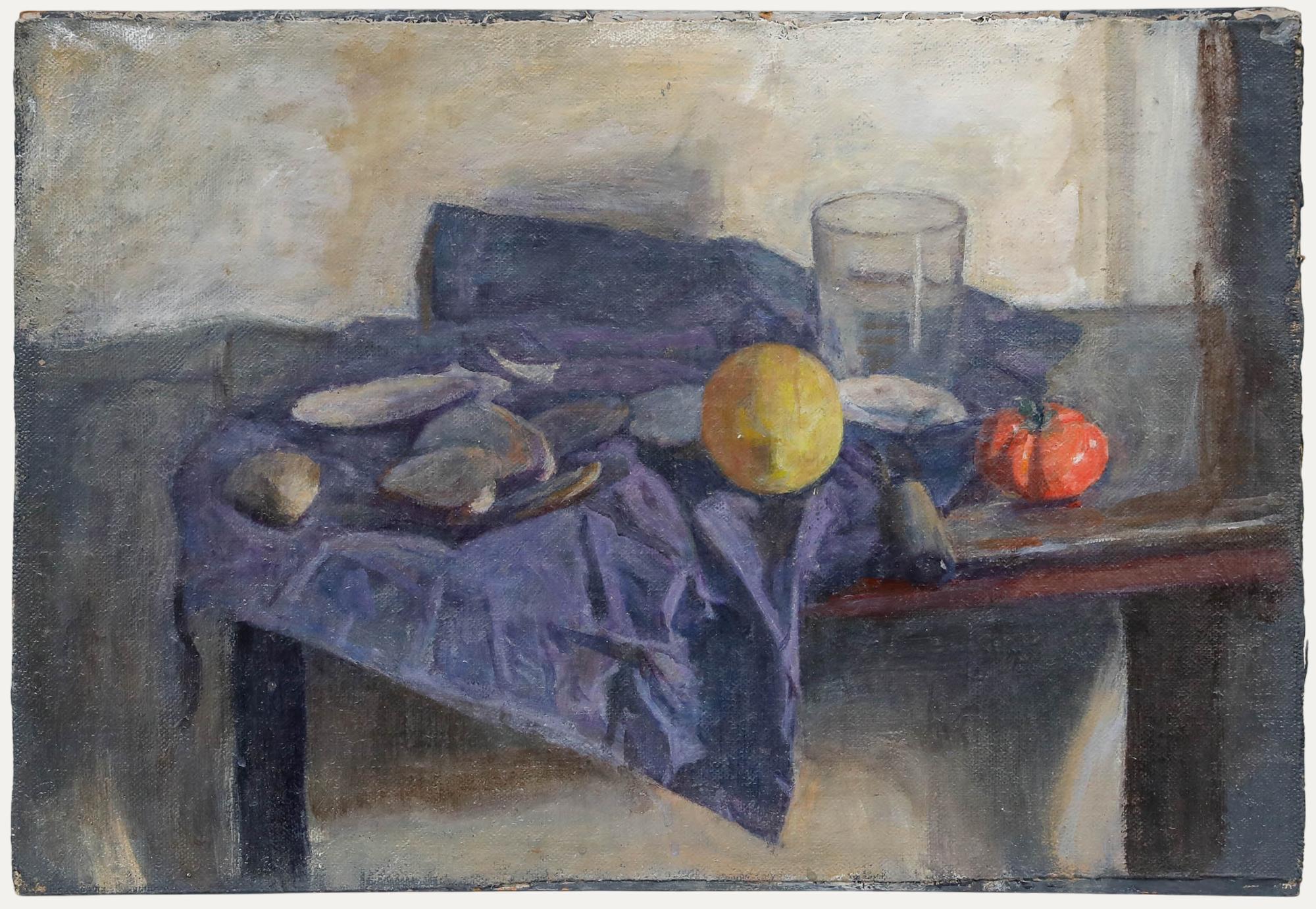 George Weissbort (1928-2013) - 20th Century Oil, Still Life of Shells & Fruit