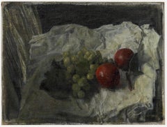 Vintage George Weissbort (1928-2013) - 20th Century Oil, Still Life of Tomatoes Grapes