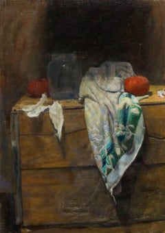 George Weissbort (1928-2013) - Ölgemälde, Stillleben auf einem Holzkasten, 20. Jahrhundert