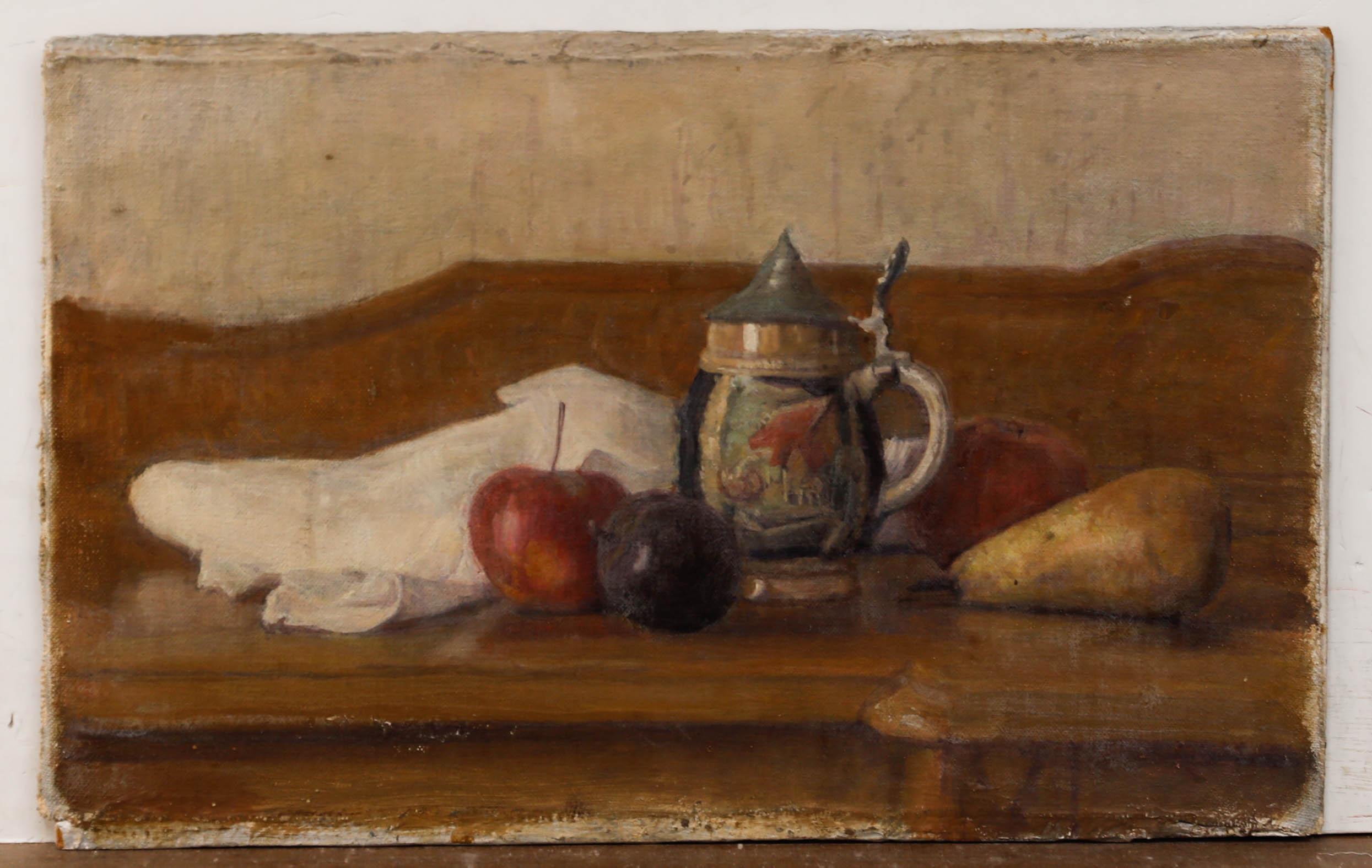 George Weissbort (1928-2013) - Olio del XX secolo, Natura morta con boccale di ceramica in vendita 1