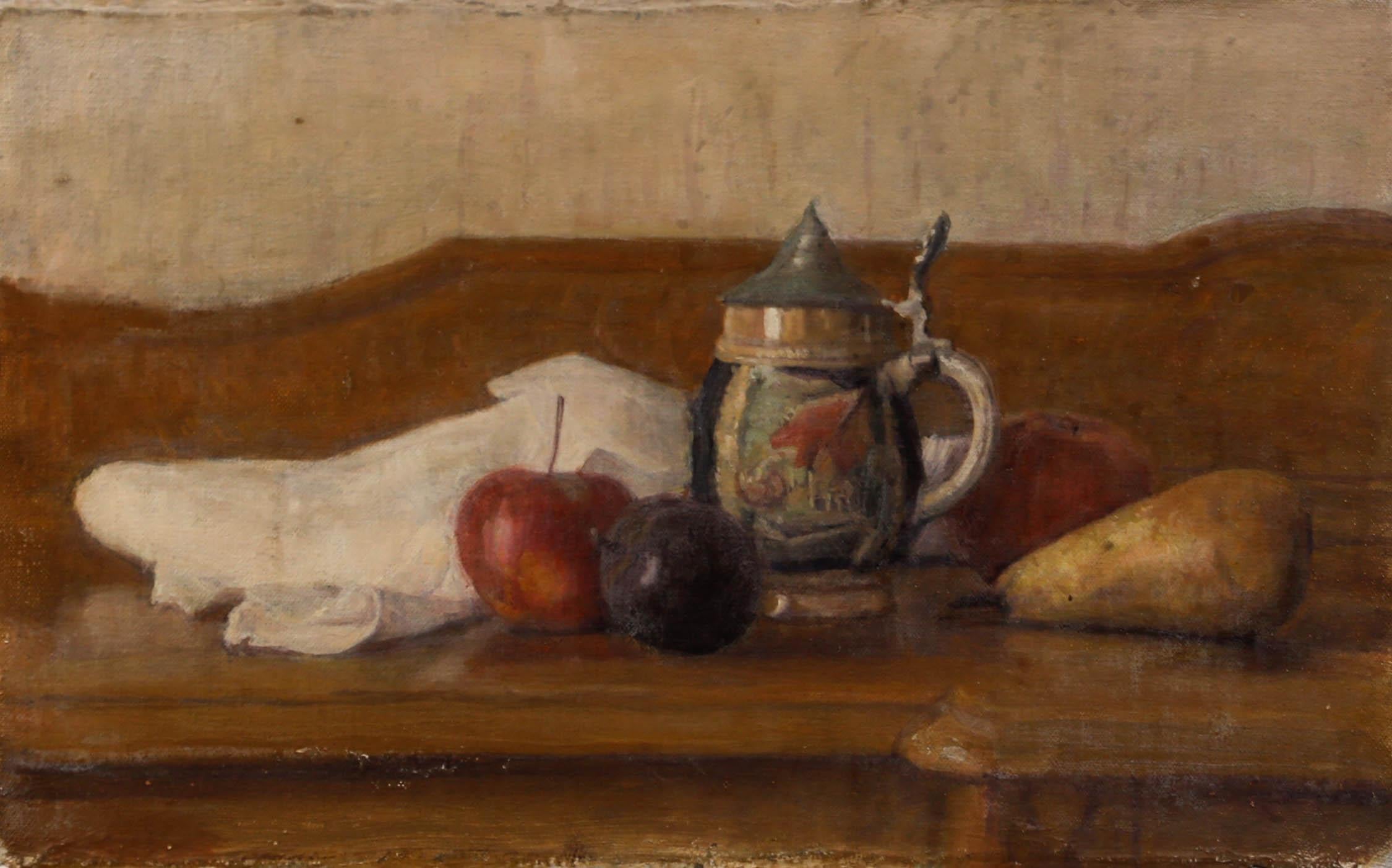 Natura morta, olio su tela. Senza segno. (Provenienza: Studio A Sale, George Weissbort). 