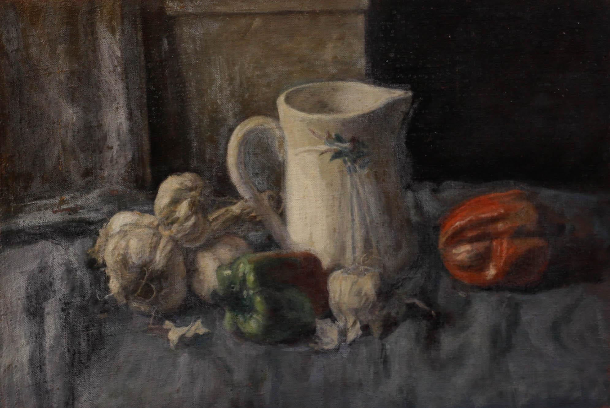 Natura morta, olio su tela. Senza segno. (Provenienza: Studio A Sale, George Weissbort). 