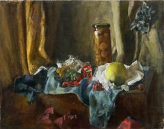 George Weissbort (1928-2013) - Huile du XXe siècle, Nature morte aux oignons marinés
