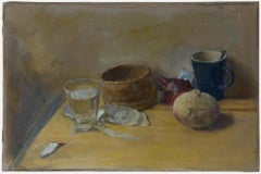 George Weissbort (1928-2013) - 20th Century Oil, Still Life with Water Glass