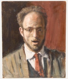 George Weissbort (1928-2013) - Huile du XXe siècle, Self-Portrait surpris