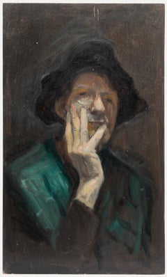 George Weissbort (1928-2013) - 20th Century Oil, The Artist in Green