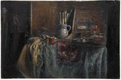 George Weissbort (1928-2013) - Olio del XX secolo, Gli strumenti dell'artista